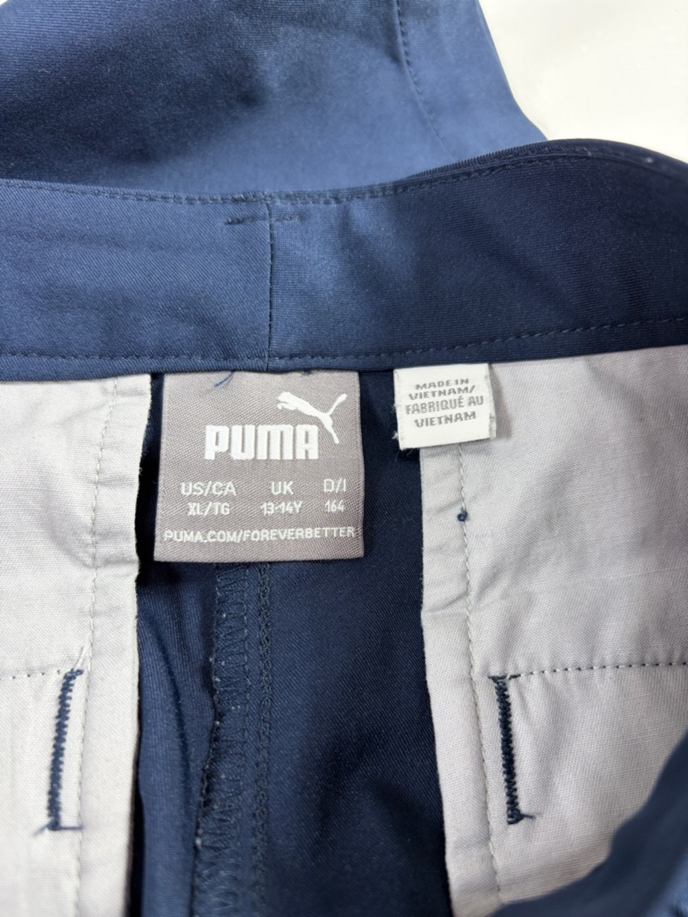 Puma girls golf shorts size 13/14 XL navy blue uniform shorts - Picture 2 of 9